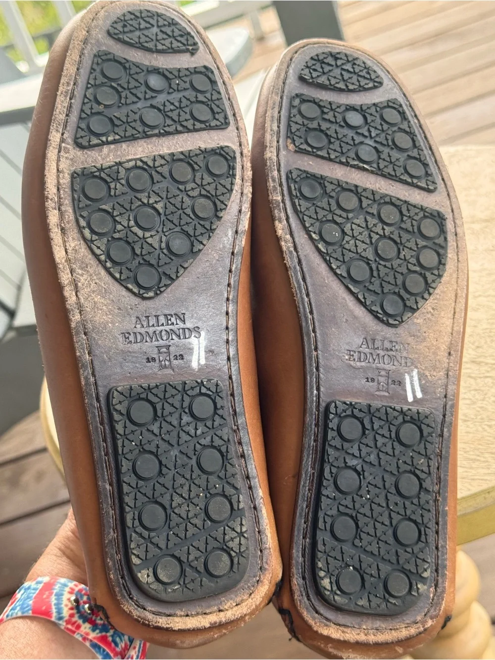 Allen Edmonds Super Sport Brown Leather Driving Loafers Men’s 8D